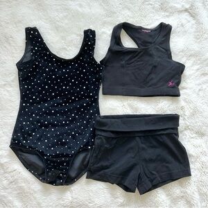 Bundle of gymnastics leotards for girls size 5/6 years